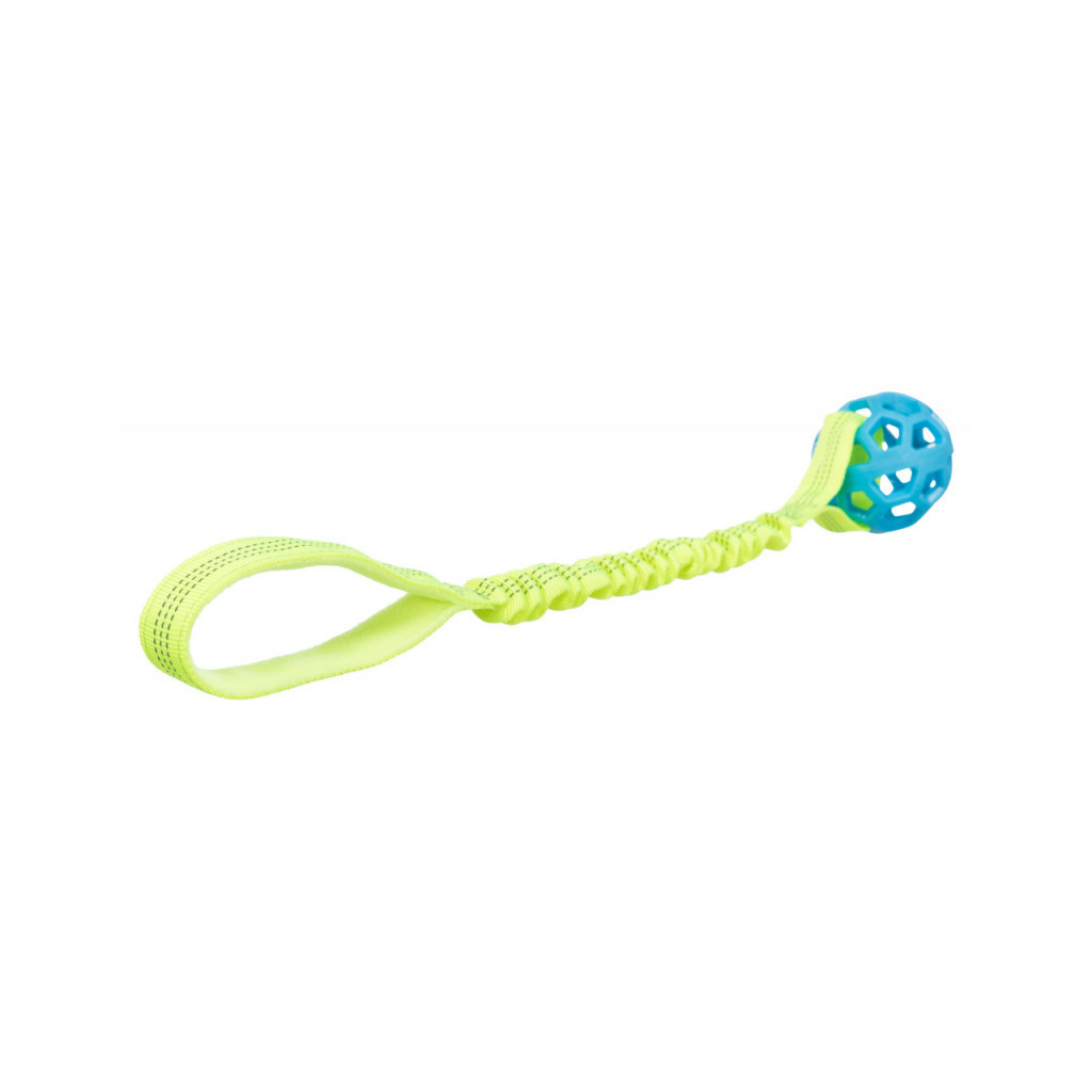 Іграшка для собак Trixie Bungee Tugger з м'ячем 7/48 см (4011905328690) - зображення 1