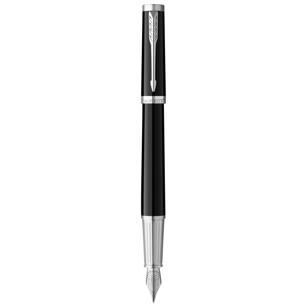 Ручка пір'яна Parker INGENUITY Black Lacquer CT FP F (60 111) - зображення 1