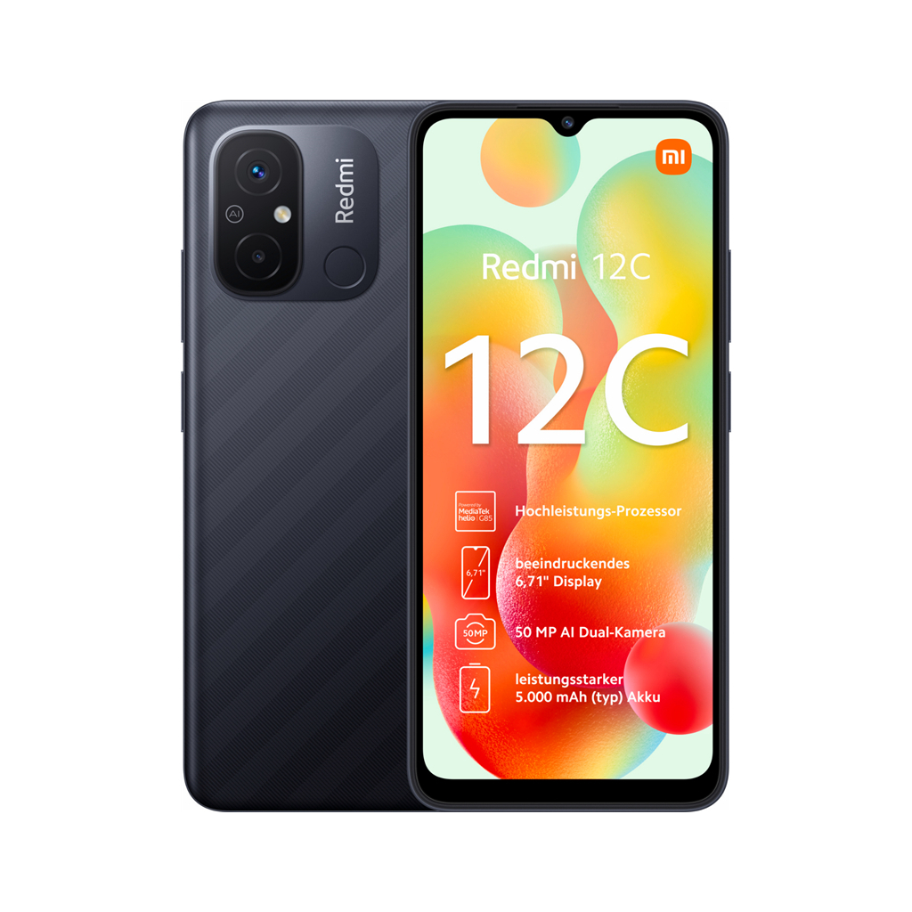 Мобільний телефон Xiaomi Redmi 12C 3/64GB Graphite Gray (977262) - зображення 1