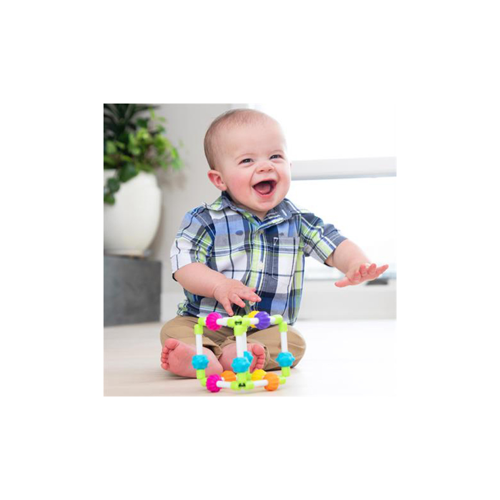 Брязкальце Fat Brain Toys прорізувач тактильний Куббі Quubi (F296ML) - изображение 4