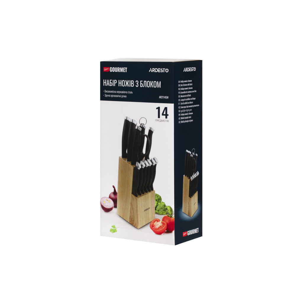 Набір ножів Ardesto Gemini Gourmet 14 предметів (AR2114SW) - изображение 2