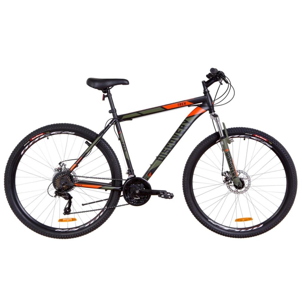 Велосипед Discovery 29" TREK AM DD рама-20" 2019 чорно-помаранчевий хакі (OPS-DIS-29-036) - зображення 1