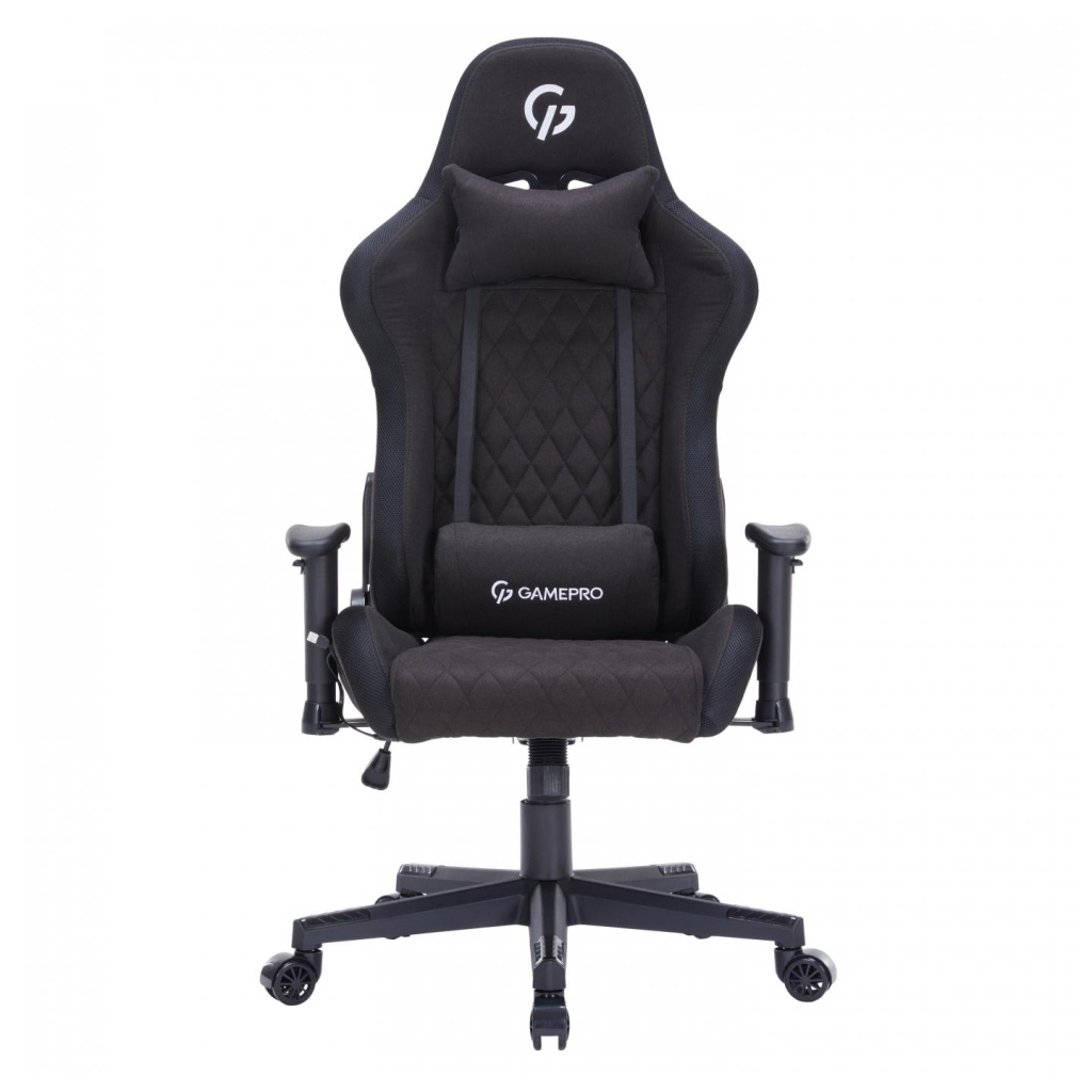 Крісло ігрове GamePro GC700FB Fabric Size L RGB Black (GC700FB RGB) - зображення 5