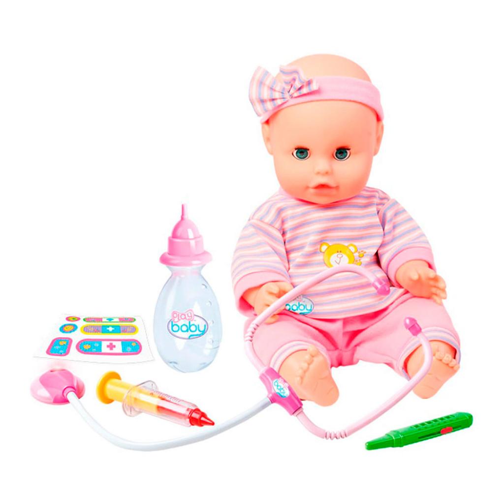 Пупс Play Baby з інтерактивним набором лікаря 32 см (32004) - зображення 1