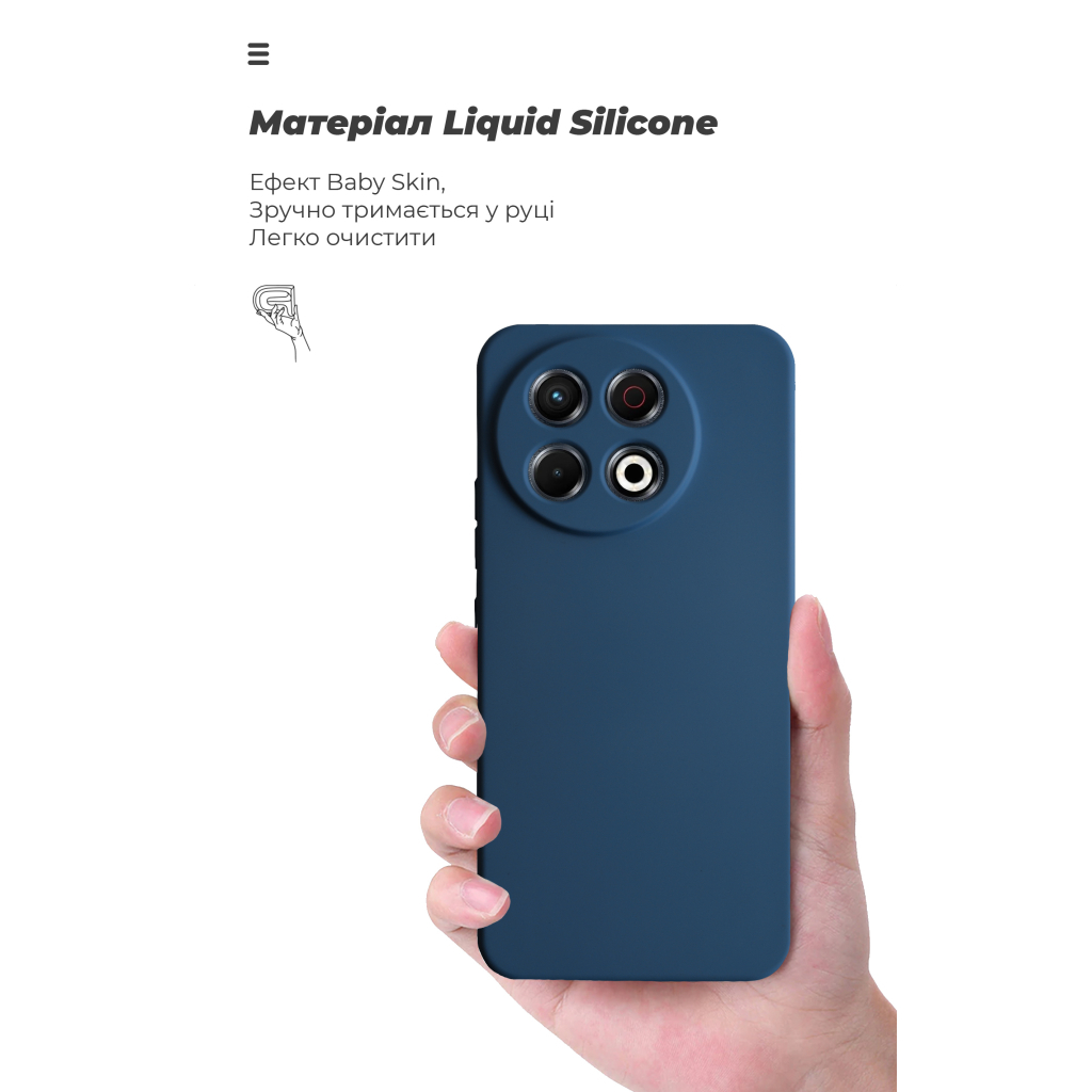 Чохол до мобільного телефона Armorstandart ICON Tecno Spark 30 Pro 4G (KL7)Dark Blue (ARM83314) - зображення 7