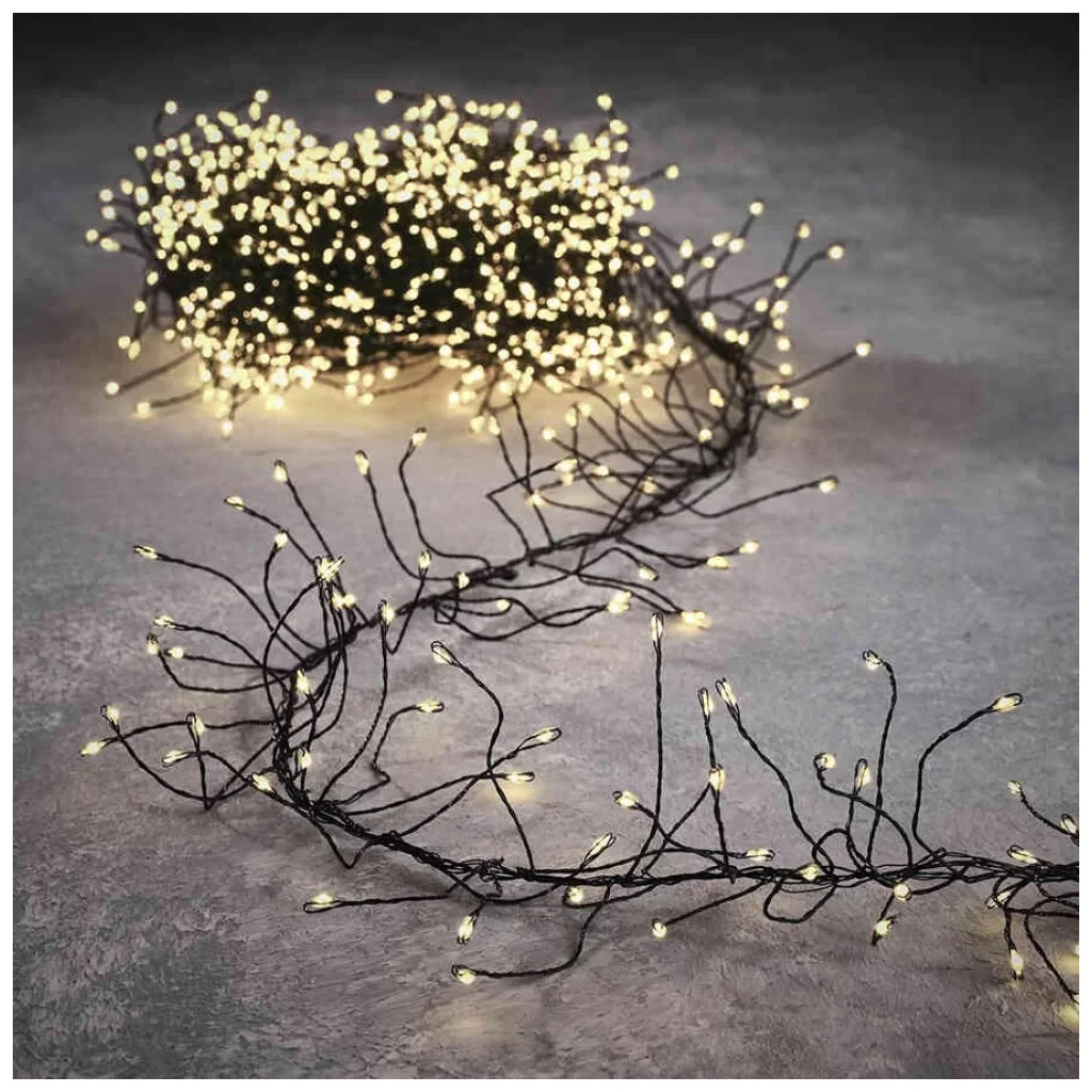 Гірлянда Luca Lighting кластер чорна струна теплий білий 8 м (8718861852905) - зображення 2