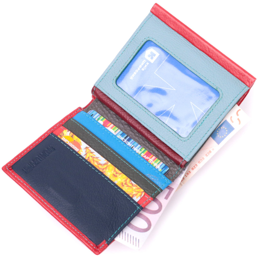 Гаманець ST Leather З натуральної шкіри Червоний (19496) - зображення 6