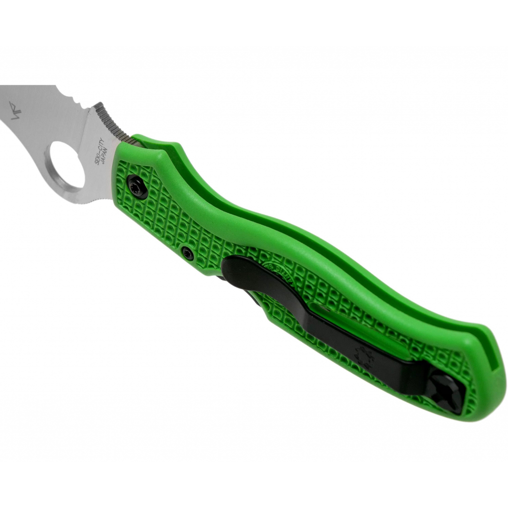 Ніж Spyderco Atlantic Salt Serrator Green (C89FSGR) - зображення 5