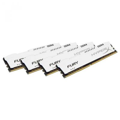 Модуль пам'яті для комп'ютера DDR4 32GB (4x8GB) 2133 MHz HyperX FURY White Kingston Fury (ex.HyperX) (HX421C14FW2K4/32) - изображение 2