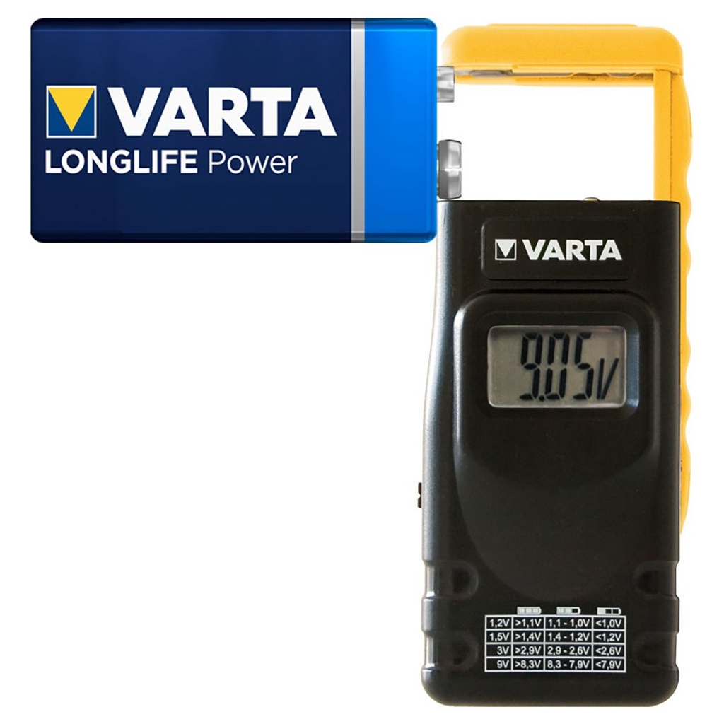 Цифровий мультиметр Varta 891 LCD DIGITAL BATTERY TESTER (Тестер напруги) (891101401) - зображення 3