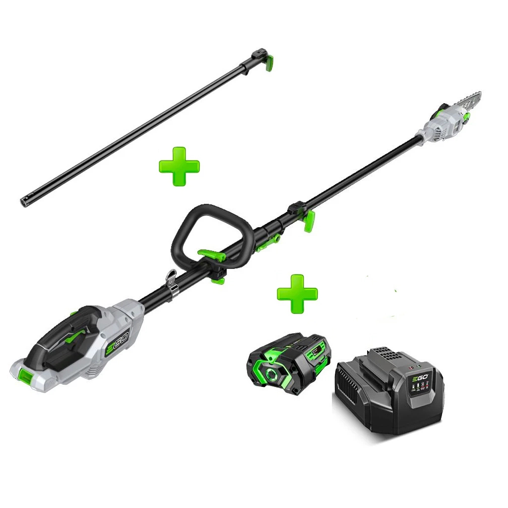 Ланцюгова пила EGO висоторіз PS1003E KIT, 56В, шина-25см, карбон, 4Ah (F840033003) - зображення 6