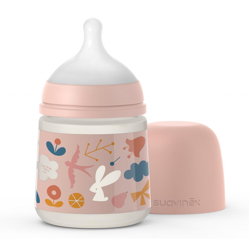 Пляшечка для годування Suavinex Лісові історії 150 мл. рожева (307022) - зображення 1