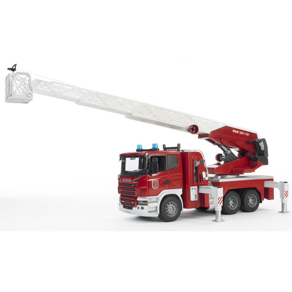 Спецтехніка Bruder Велика пожежна машина Scania R-series зі сходами М1:16 (03590) - зображення 2