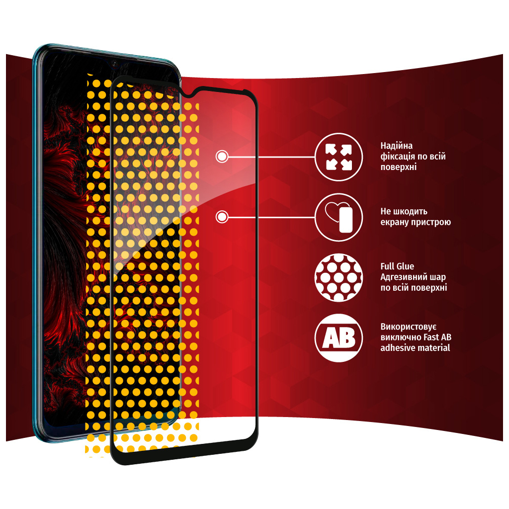 Скло захисне Intaleo Full Glue Tecno Spark 8T (1283126542275) - зображення 6