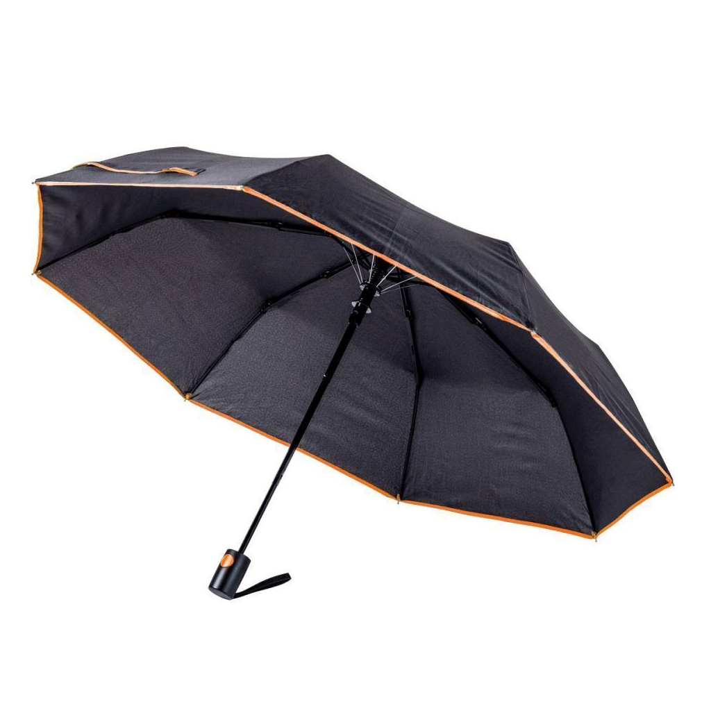 Парасоля Bergamo Sky Напівавтомат Чорно-помаранчева (7040010) - зображення 1
