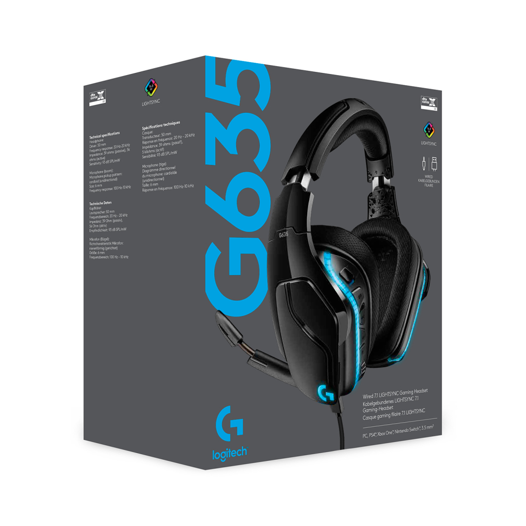 Навушники Logitech G635 Gaming Headset USB (981-000750) - зображення 9
