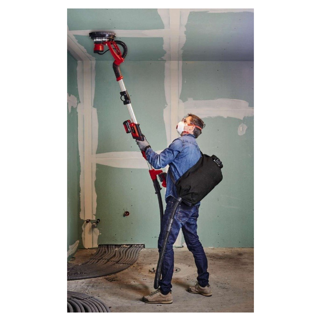 Шліфувальна машина Einhell TP-DW 18/225 Li - Solo, для стін, 18В, 225мм, 1.1-1.65м, кейс (без АКБ та ЗП) (4259990) - изображение 7