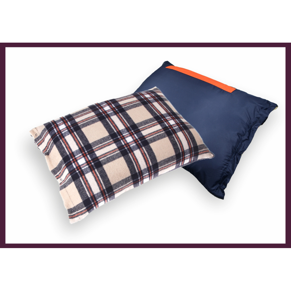 Плед Home Line 4 в 1 клітинка помаранчева 140х190см (143616) - зображення 2