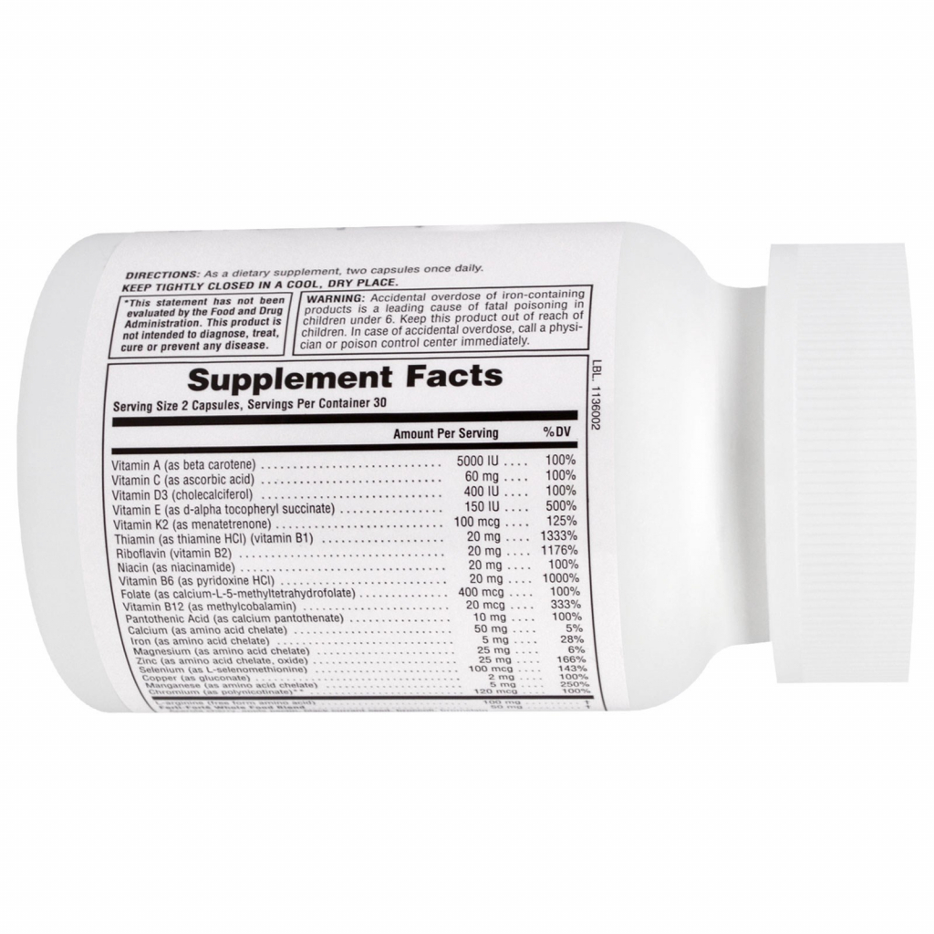 Мультивітамін Natures Plus Мультикомплекс для Підтримки Чоловік репродуктивної (NAP-48726) - зображення 2