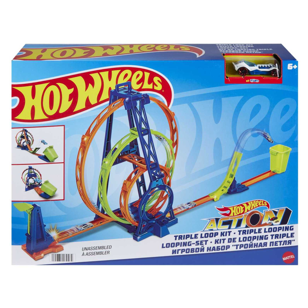 Автотрек Hot Wheels Потрійна петля (HMX37) - зображення 6