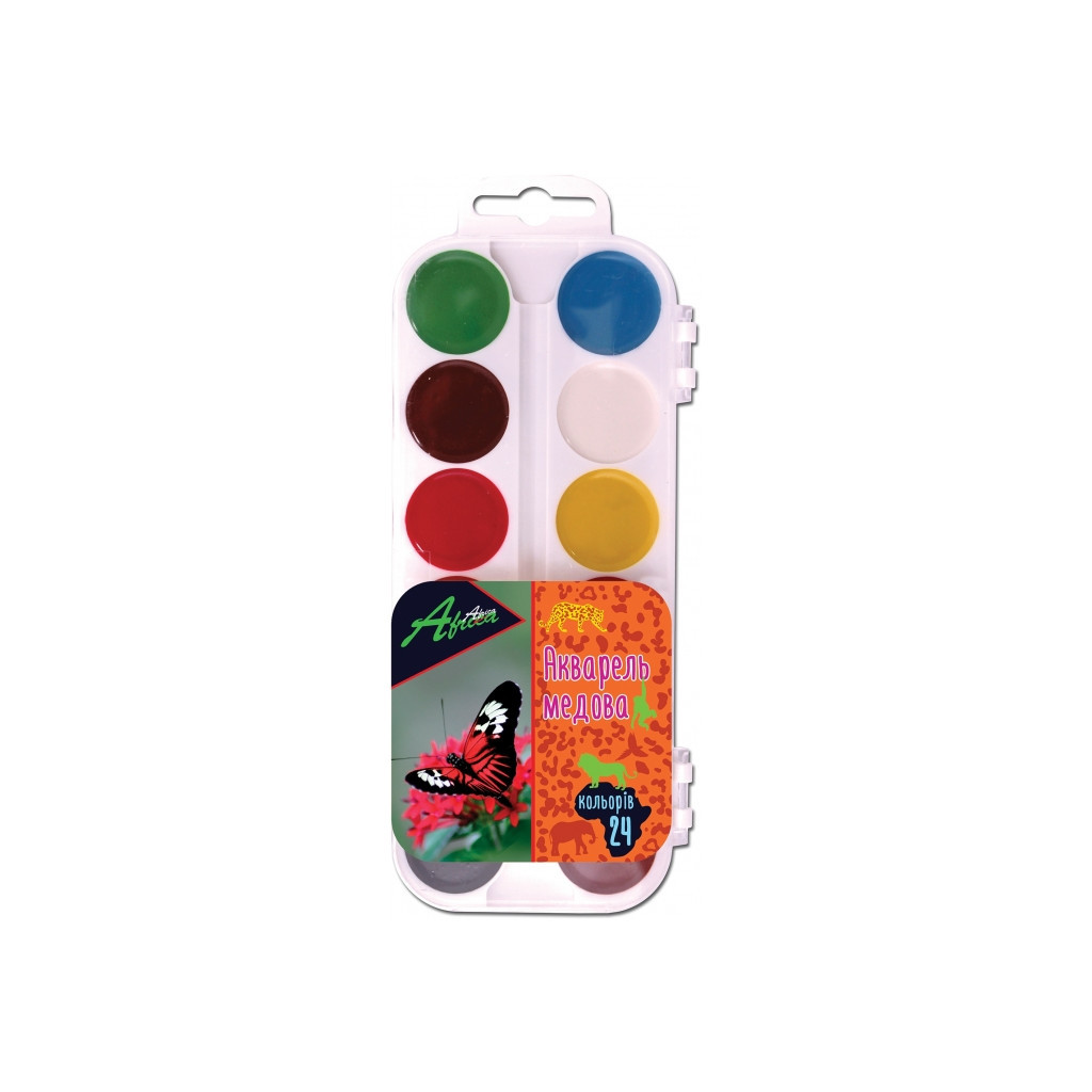 Акварельні фарби Economix Africa медові 24 кольорів (E60125) - зображення 1