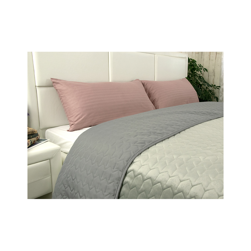 Подушка Руно силіконова Spanish Style 40х80 см з сатиновою пудровою наволочкою (307Spanish style_purple) - зображення 6