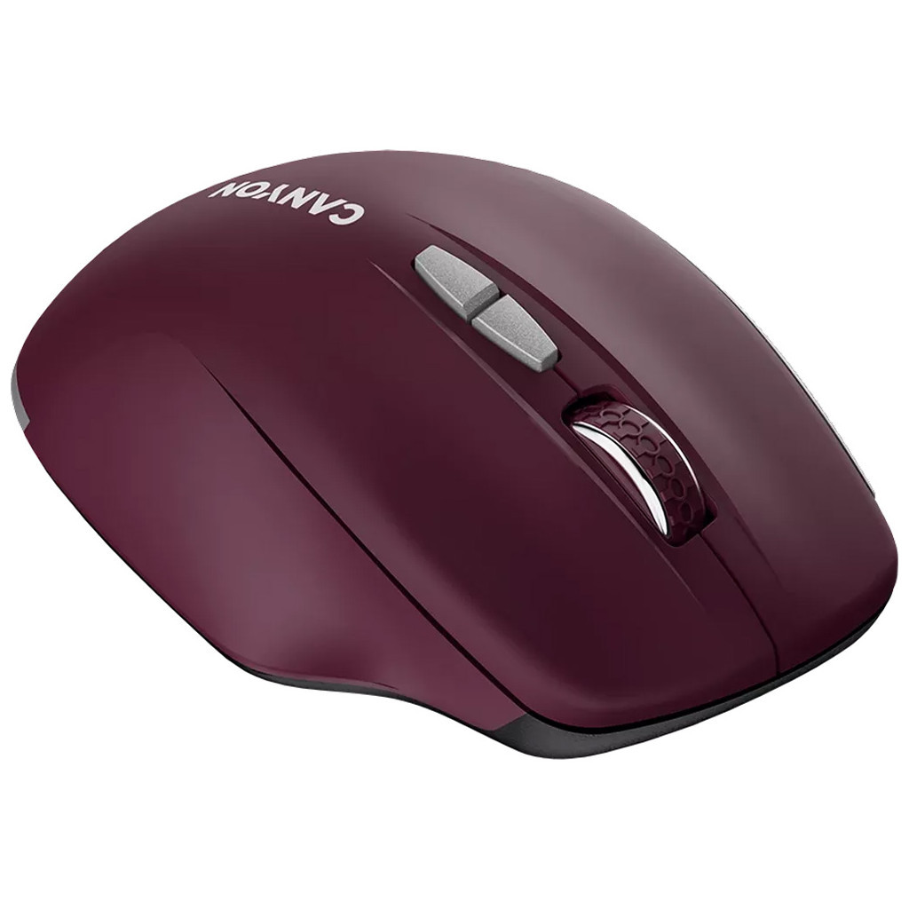 Мишка Canyon MW-21 Wireless Blue LED Burgundy (CNS-CMSW21BR) - зображення 5