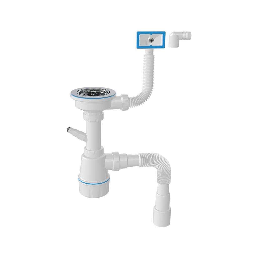 Мийка кухонна GRANADO Under top MAX STEEL S201 black (GS07201B) - зображення 6