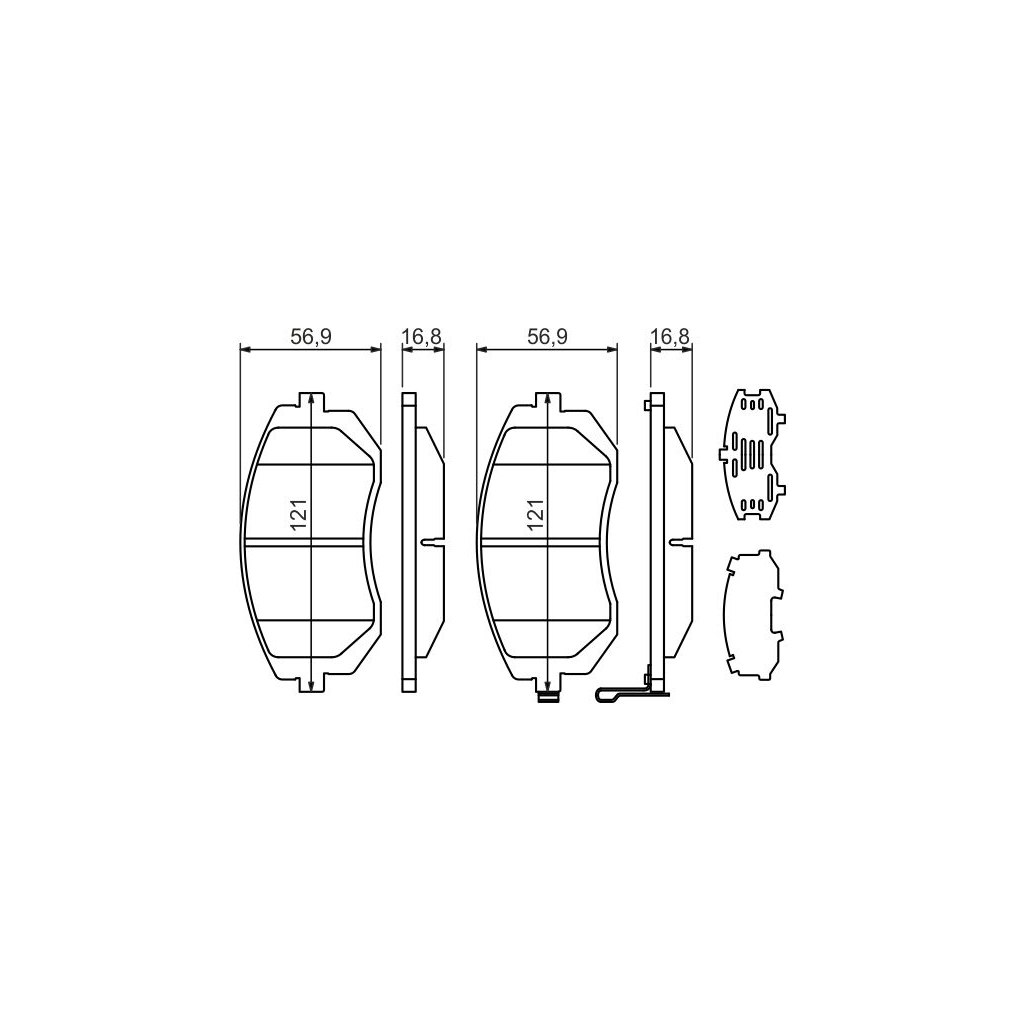 Гальмівні колодки Bosch 0 986 494 315 - зображення 1