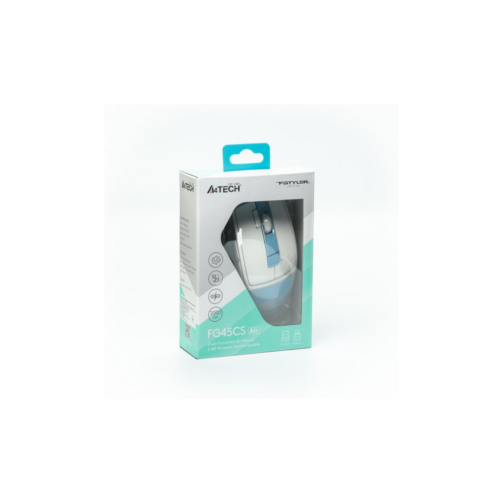 Мишка A4Tech FG45CS Air Wireless lcy Blue (4711421993210) - зображення 9