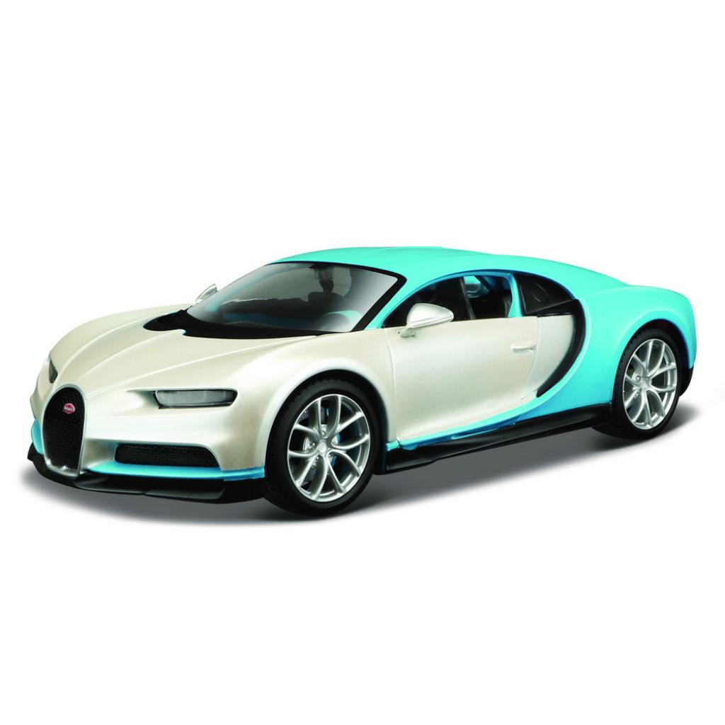 Машина Maisto Bugatti Chiron біло-блакитний - тюнінг (1:24) (32509 white/blue) - зображення 1