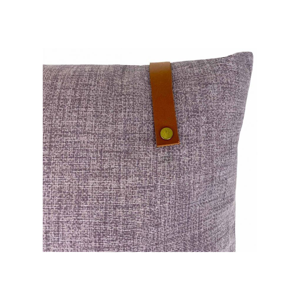 Подушка Прованс Декоративна NEW Stone з шкiряним декором 45х45 (4823093421370) - зображення 2