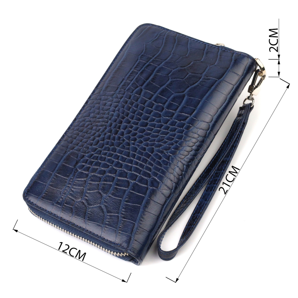 Гаманець Canpellini З натуральної шкіри Синій (21922) - зображення 3