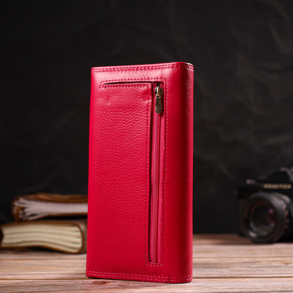 Гаманець Boston З натуральної шкіри Рожевий (19422) - зображення 8