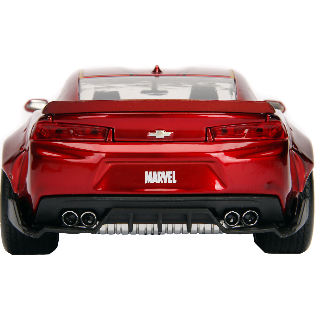 Машина Jada металева Марвел. Месники: Шевроле Камаро (2016) з фігуркою Залізної людини 1:24 (253225003) - зображення 3