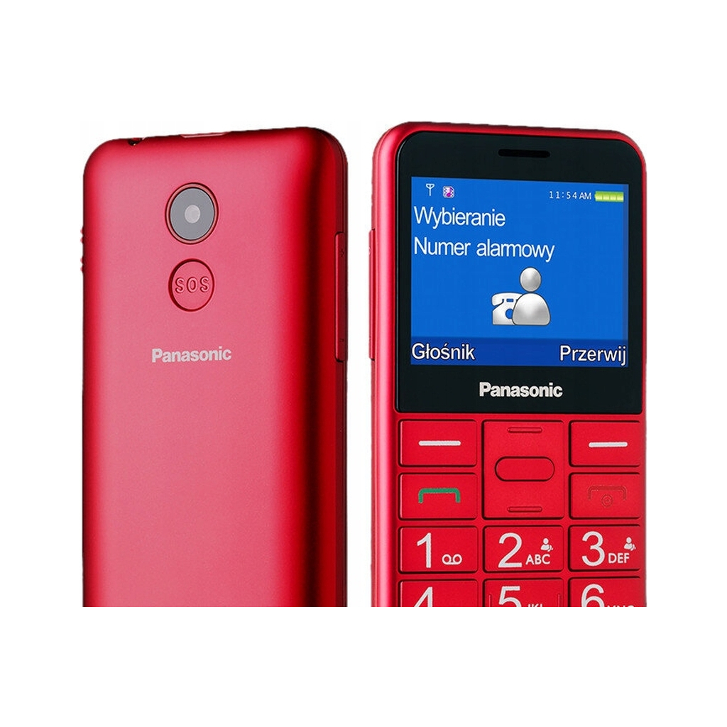 Мобільний телефон Panasonic KX-TU155 Red (KX-TU155EXRN) - зображення 7