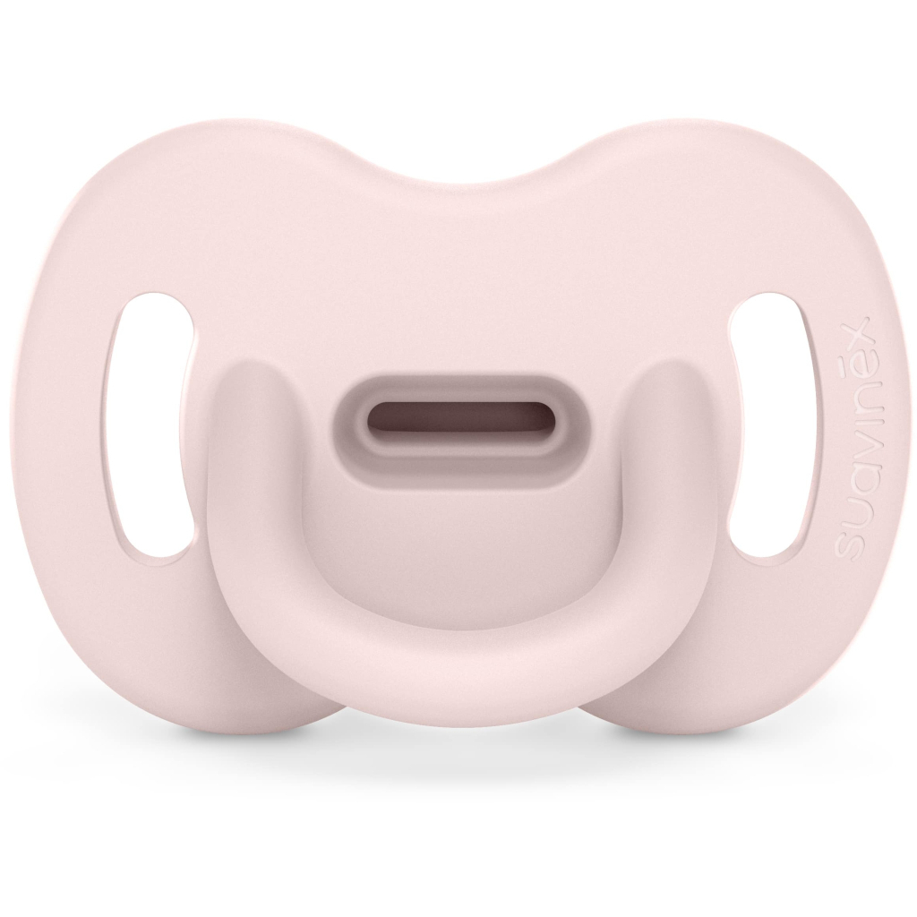 Пустушка Suavinex Colour Essence силіконова фізіологічна, 0-6 місяців світло-рожева (308602) - зображення 1