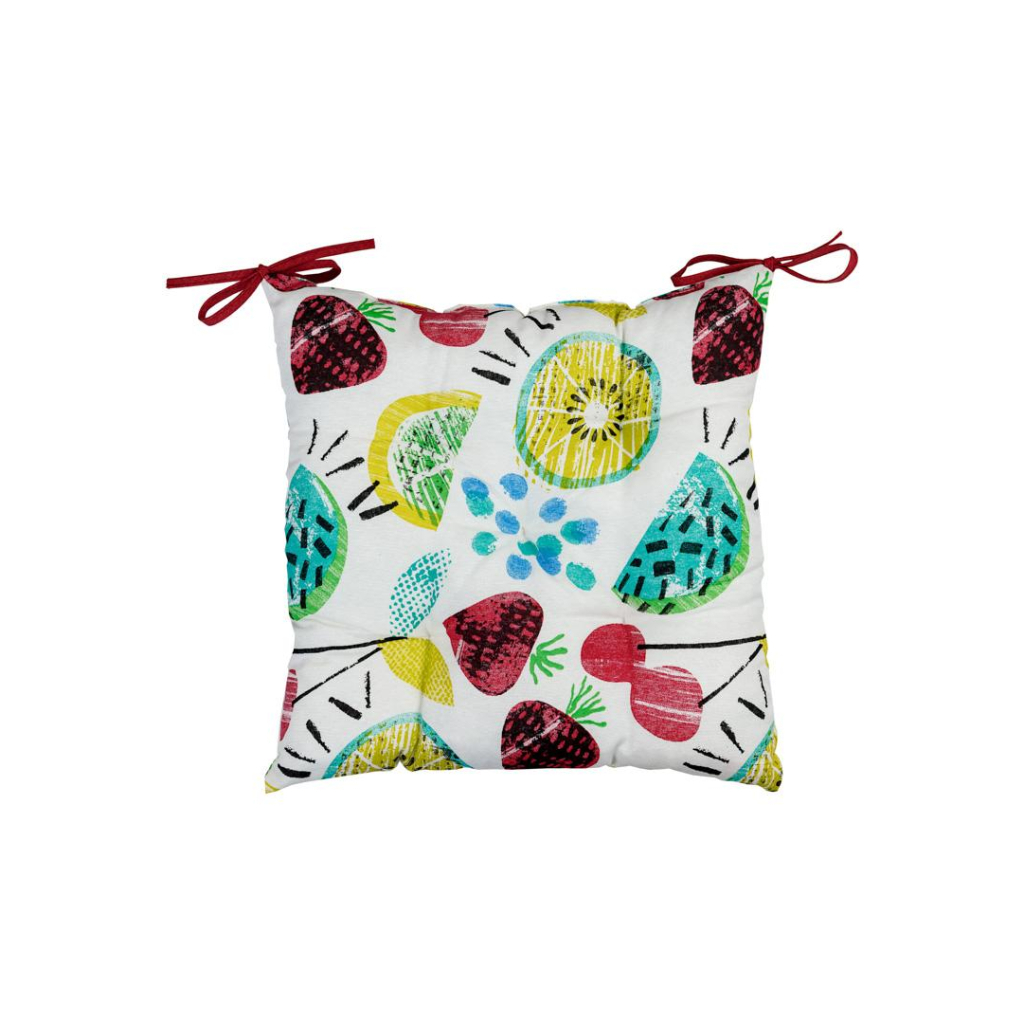 Подушка на стілець Прованс Red cherries 40х40 (032974) - зображення 1