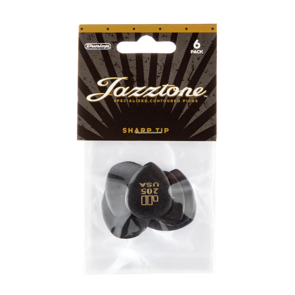 Медіатор Jim Dunlop Jazztone Point Tip Pick 6 шт. (477P205) - зображення 3