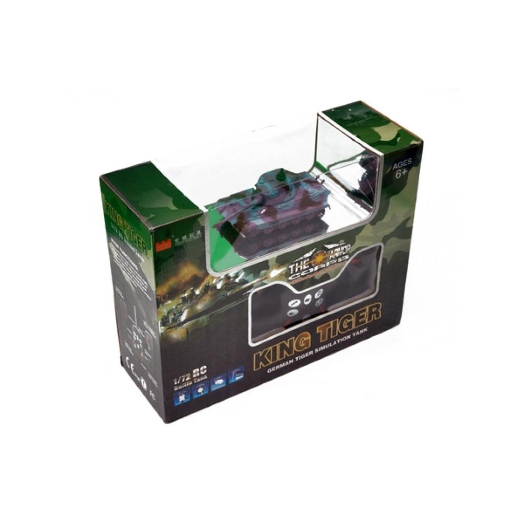 Радіокерована іграшка Great Wall Toys Танк мікро 1:72 King Tiger зі звуком (фіолетовий, 35MHz) (GWT2203-2) - зображення 8