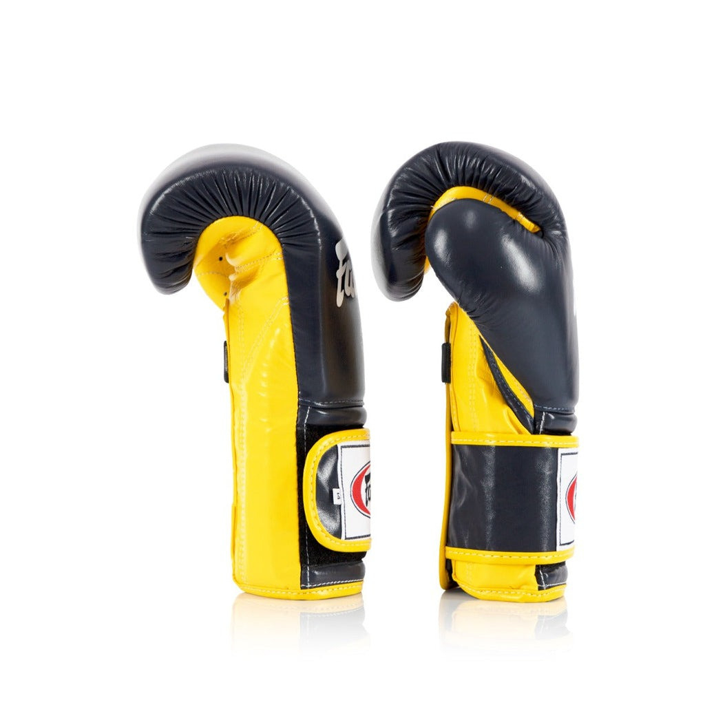 Боксерські рукавички Fairtex BGV9 Mexican Blue/Yellow 10 унцій (бинти в комплекті) (BGV9_Mexican_10oz_Blue/Y) - зображення 5