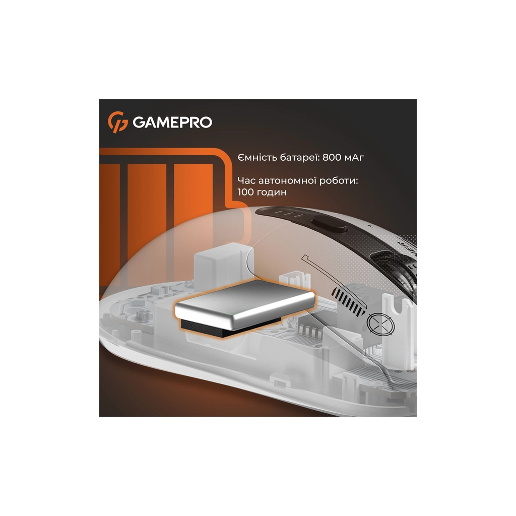 Мишка GamePro Genesis Winner Wireless/Bluetooth/USB White (GM079W) - зображення 6