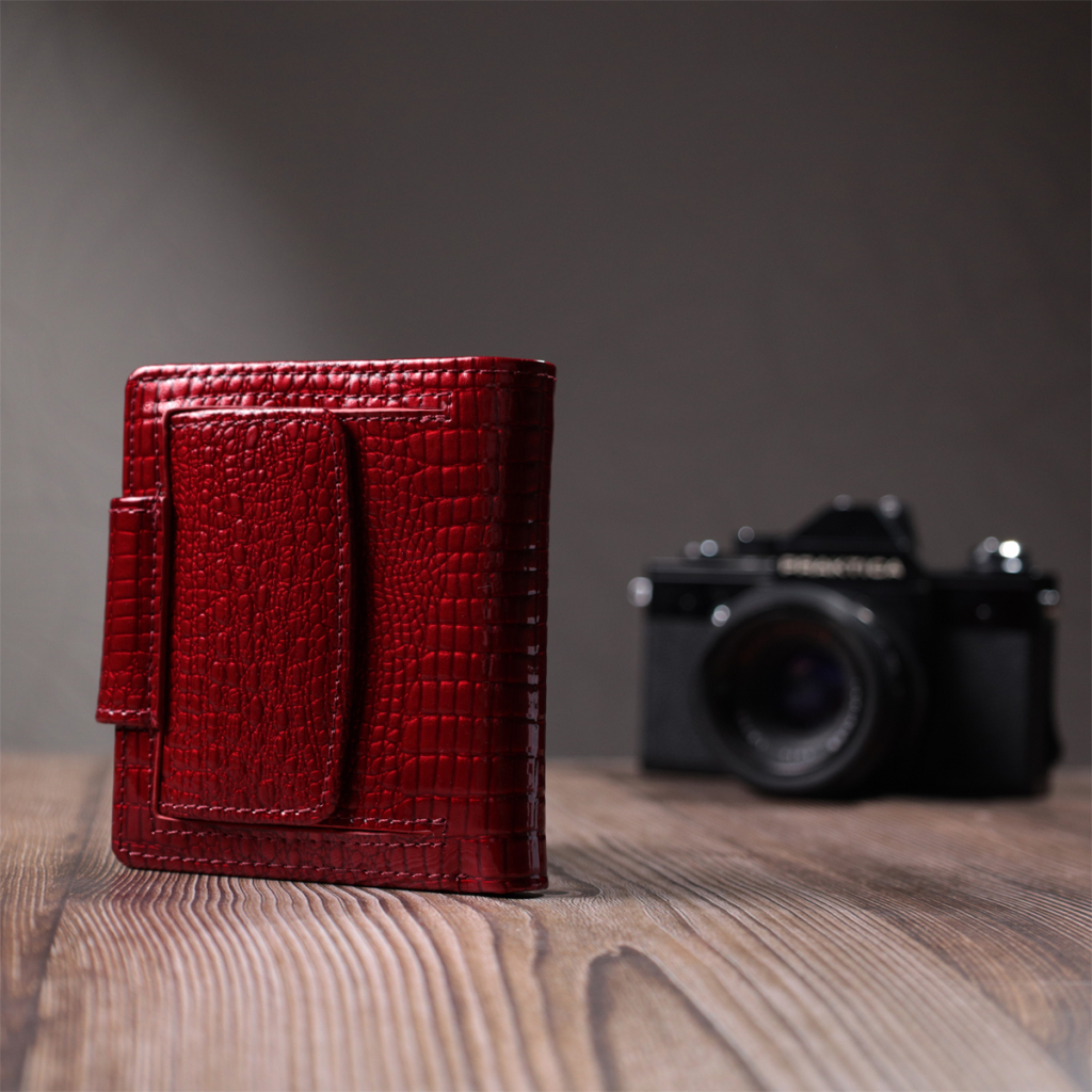 Гаманець ST Leather З натуральної шкіри Червоний (22685) - изображение 11