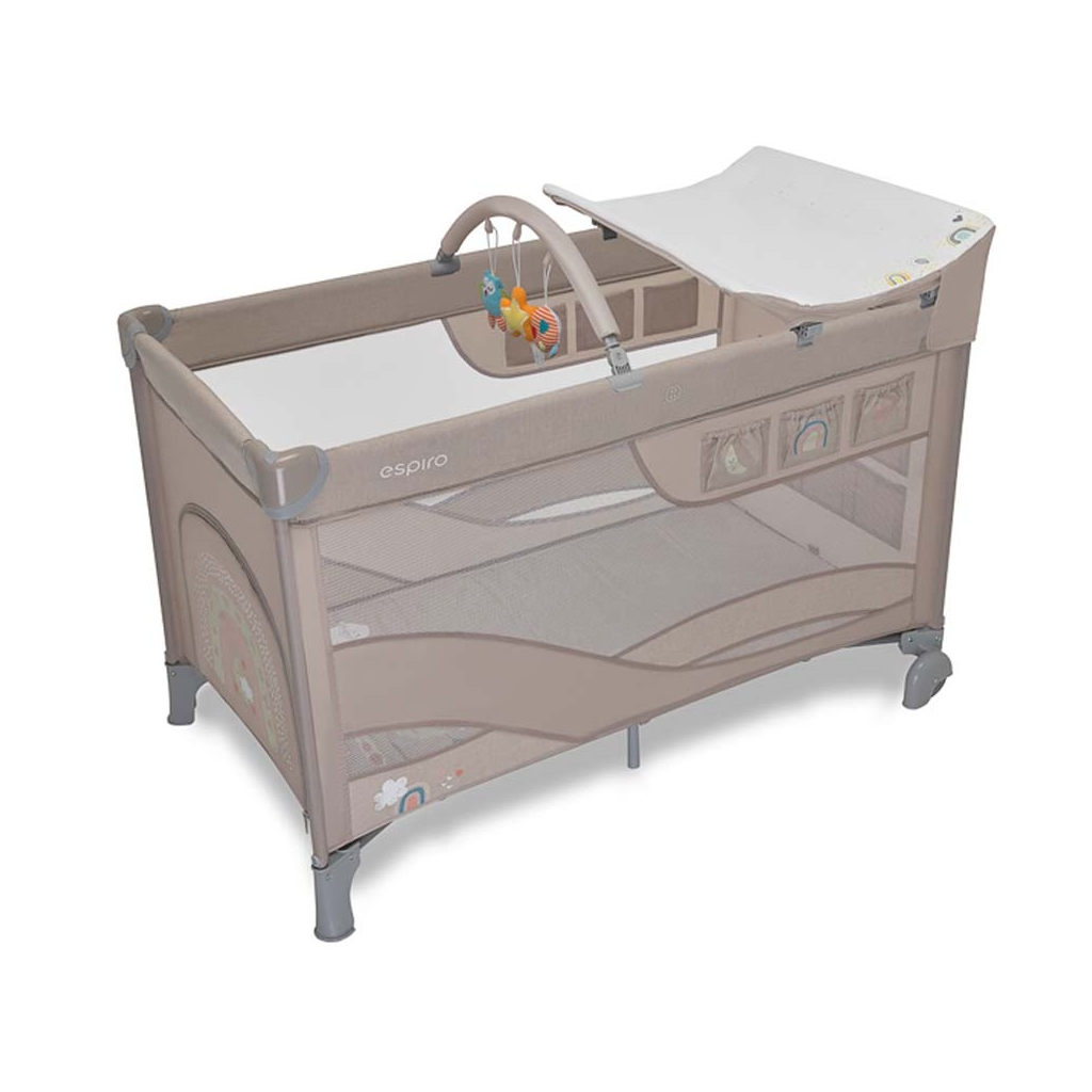 Дитячий манеж Espiro ліжечко Dream 2022 (109 Beige Fun) (205408) - зображення 1
