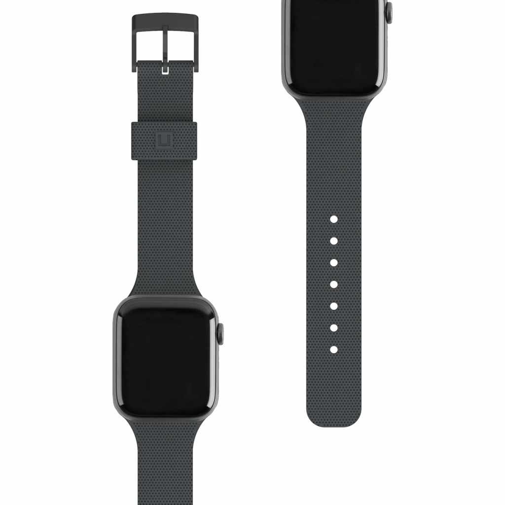 Ремінець до смарт-годинника UAG [U] для Apple Watch 44/42 Dot Silicone, Black (19249K314040) - зображення 1