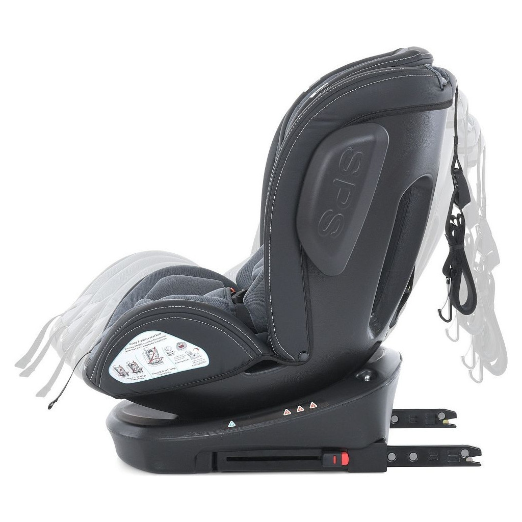 Автокрісло El Camino ME 1045-1 Evolution 2 360 Isofix Royal dark gray 0-36 кг - зображення 3