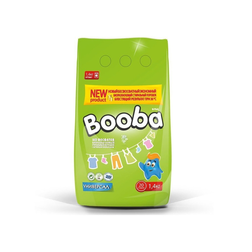 Пральний порошок Booba Універсал 1400 г (4820187580036) - зображення 1