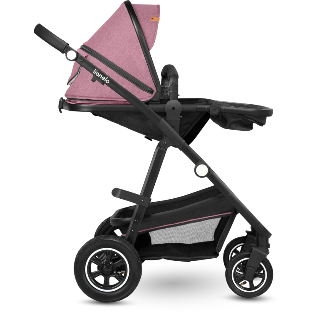 Коляска Lionelo 2 в 1 Amber Pink Rose (LO-AMBER PINK ROSE (2in1)) - зображення 5