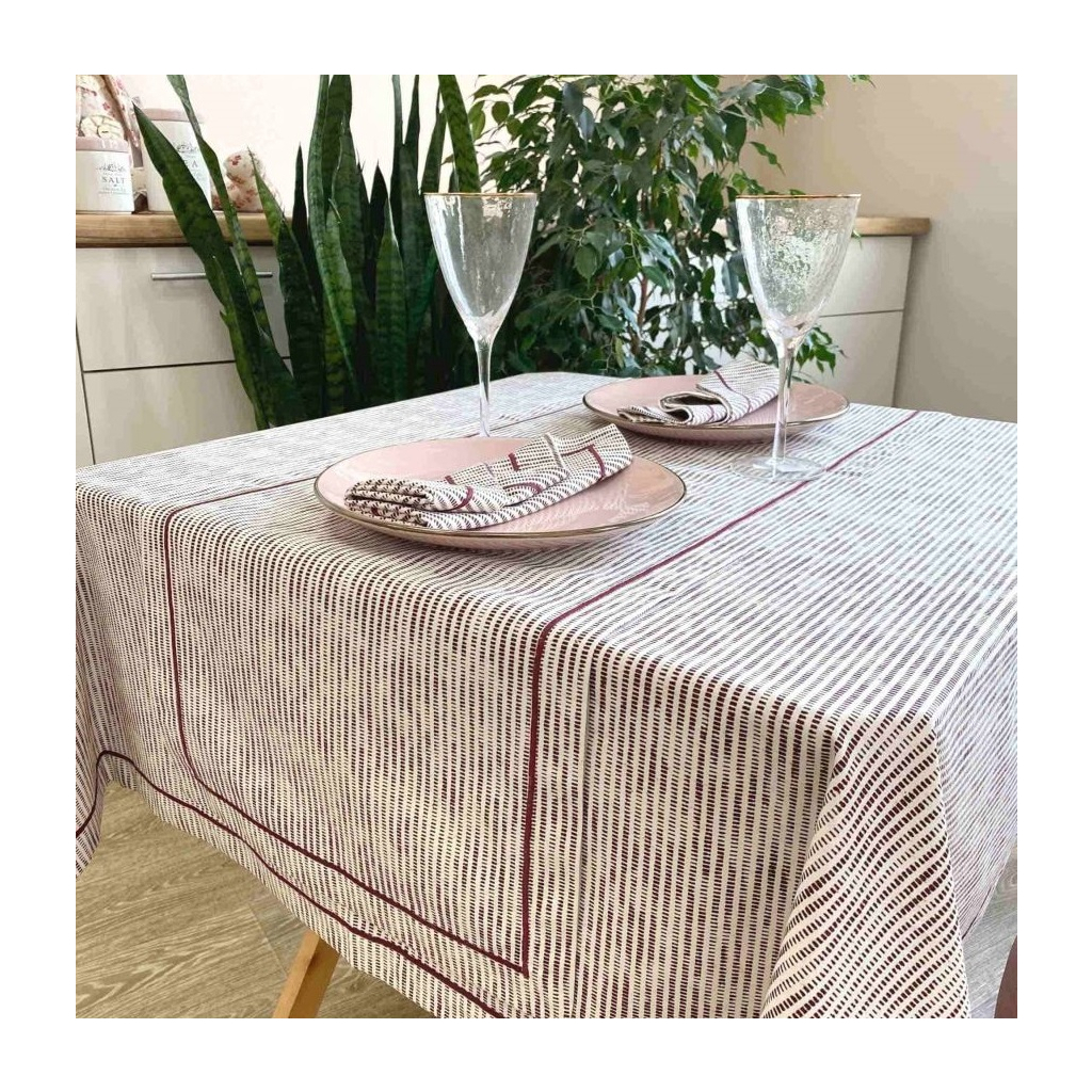 Скатертина Прованс Avantime Міраж Бордо 180х132 см (17289) - зображення 2