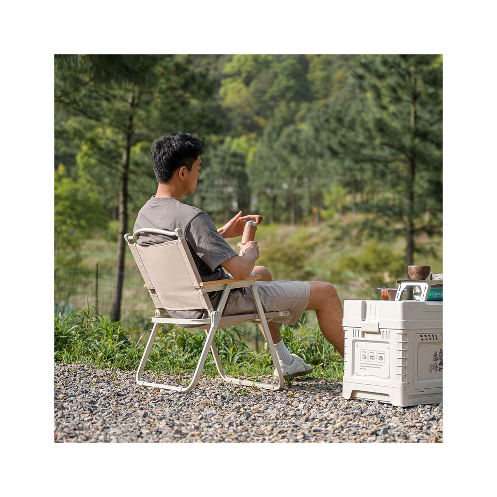 Крісло складане Naturehike CNK2300JU012 бежеве (6976023926877) - зображення 5